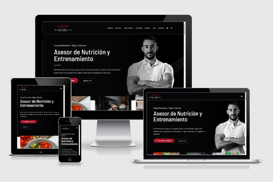 Diseño web para Ismael Galancho